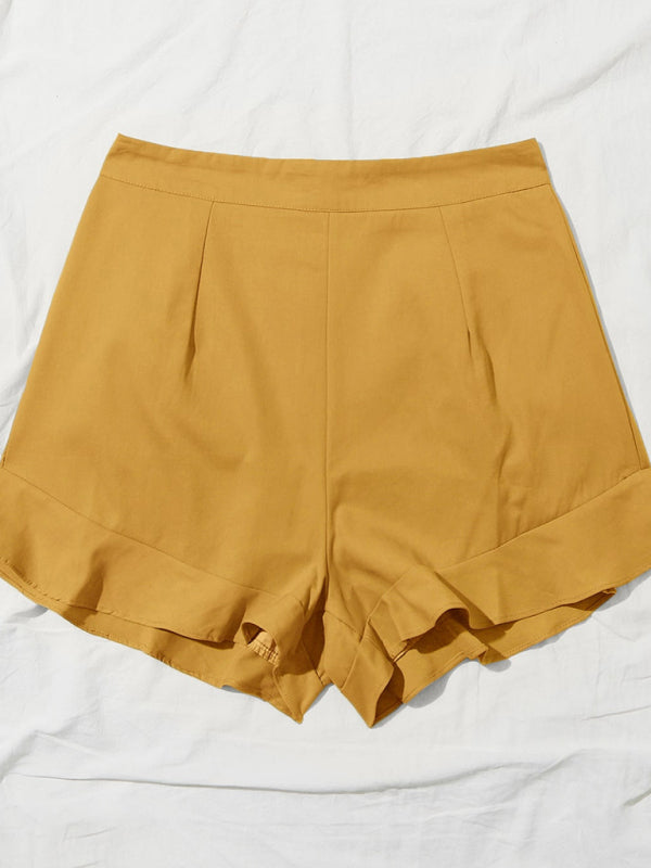 Blue Zone Planet | lotus leaf edge loose shorts BLUE ZONE PLANET