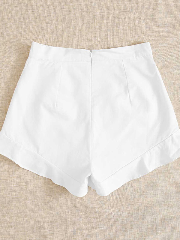 Blue Zone Planet | lotus leaf edge loose shorts BLUE ZONE PLANET
