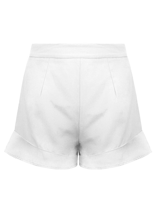 Blue Zone Planet | lotus leaf edge loose shorts BLUE ZONE PLANET