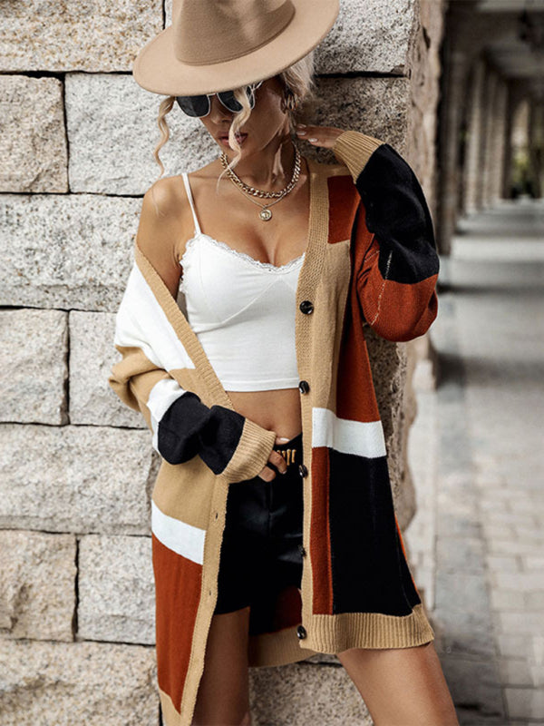 Blue Zone Planet | Long Sleeve Thin Knit Cardigan Sweater kakaclo