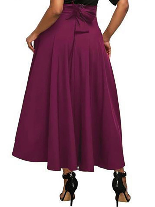 Blue Zone Planet | High Waist Lace Up Skirt BLUE ZONE PLANET