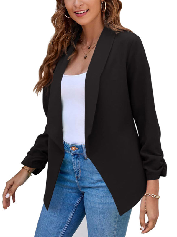Blue Zone Planet | coat double-layer suit lapel small suit BLUE ZONE PLANET