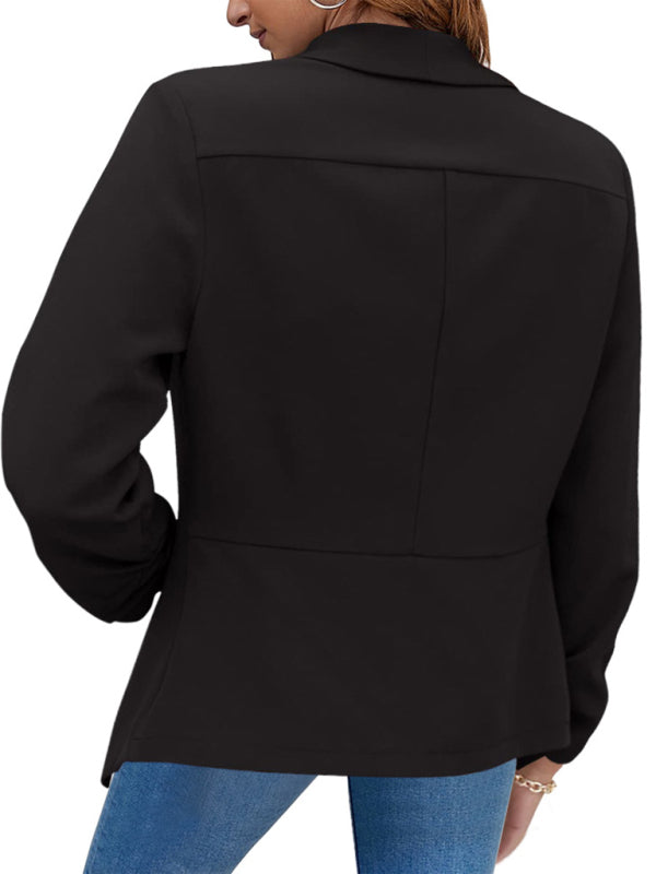 Blue Zone Planet | coat double-layer suit lapel small suit BLUE ZONE PLANET