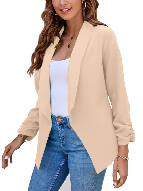 Blue Zone Planet | coat double-layer suit lapel small suit BLUE ZONE PLANET