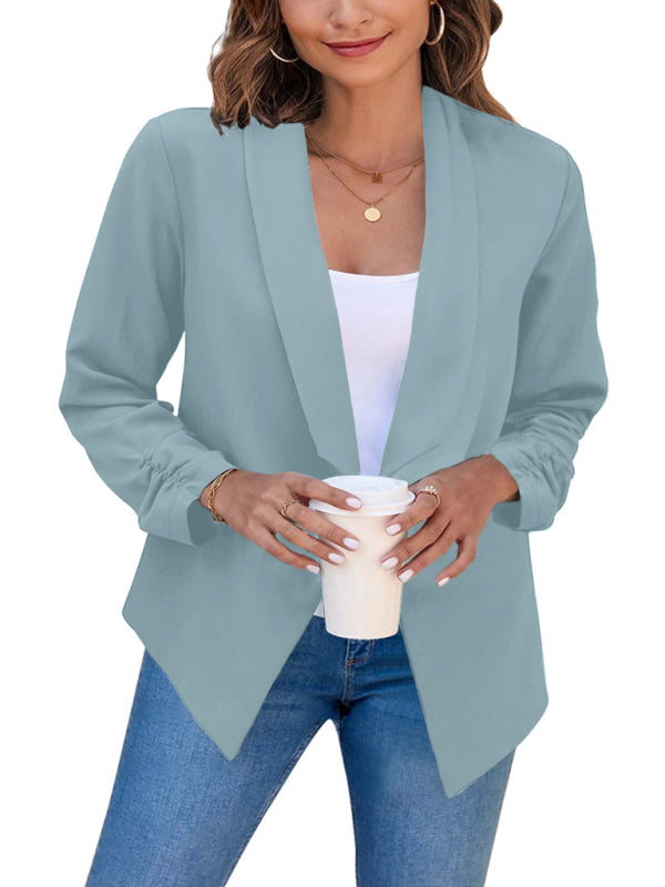 Blue Zone Planet | coat double-layer suit lapel small suit BLUE ZONE PLANET