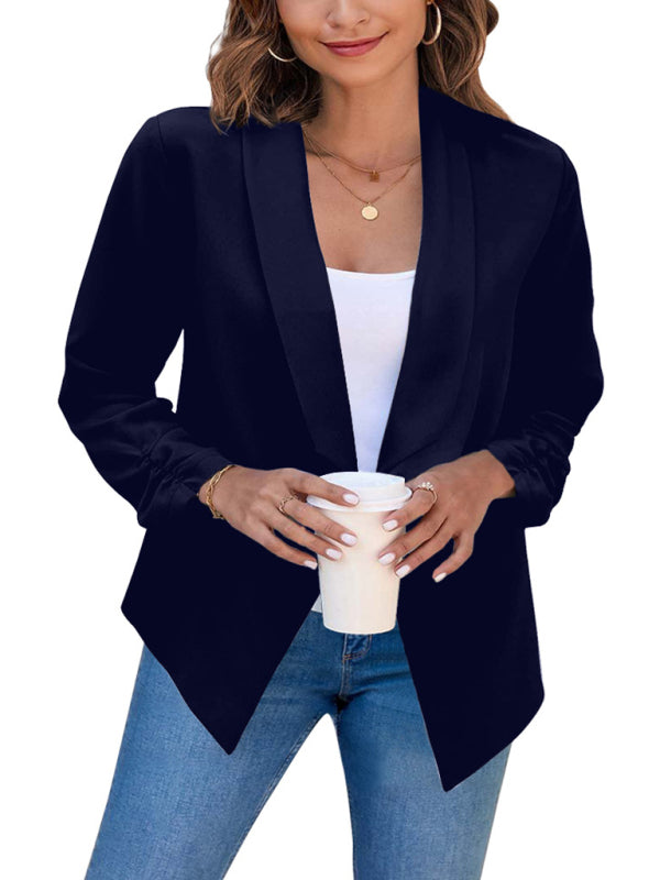 Blue Zone Planet | coat double-layer suit lapel small suit BLUE ZONE PLANET