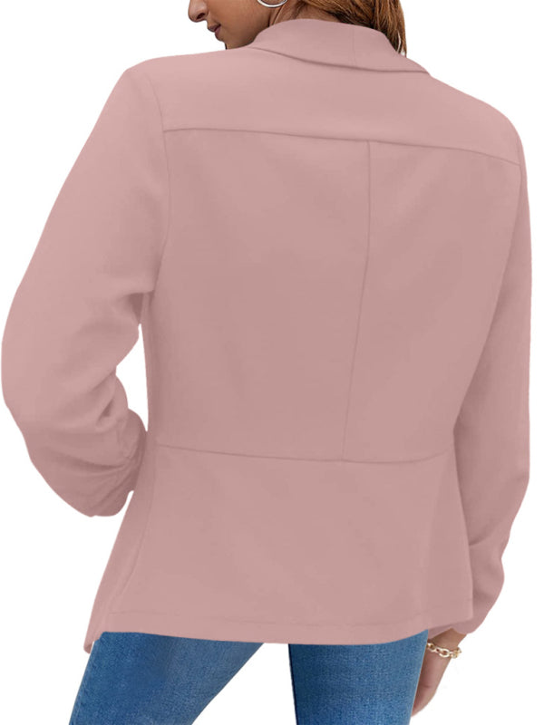 Blue Zone Planet | coat double-layer suit lapel small suit BLUE ZONE PLANET