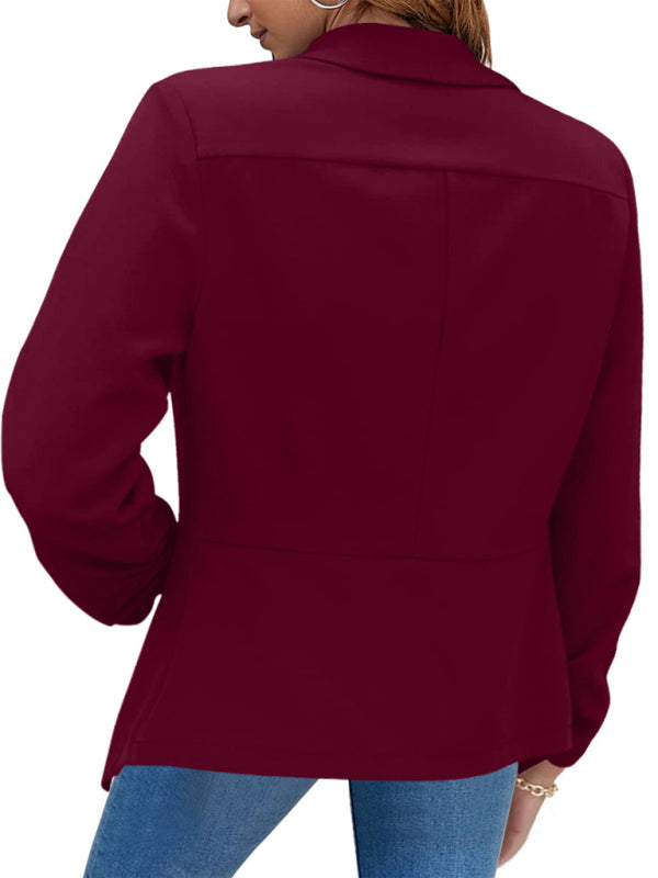 Blue Zone Planet | coat double-layer suit lapel small suit BLUE ZONE PLANET