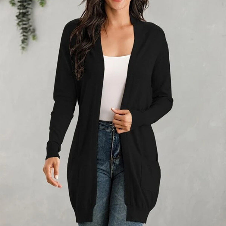 Blue Zone Planet | long sleeve knitted cardigan cardigan kakaclo