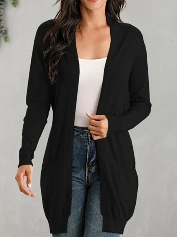 Blue Zone Planet | long sleeve knitted cardigan cardigan kakaclo