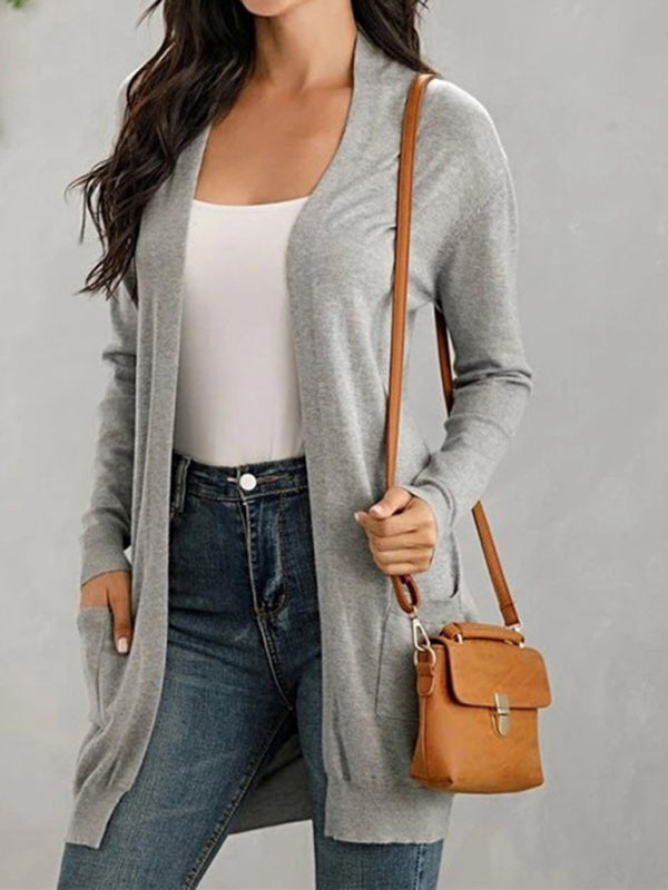 Blue Zone Planet | long sleeve knitted cardigan cardigan kakaclo