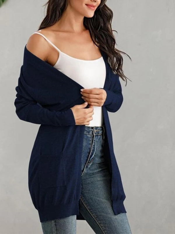 Blue Zone Planet | long sleeve knitted cardigan cardigan kakaclo