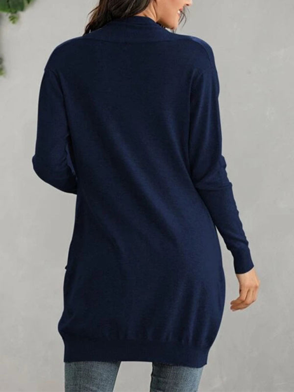 Blue Zone Planet | long sleeve knitted cardigan cardigan kakaclo