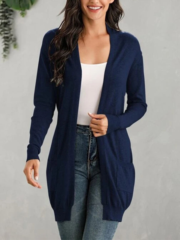 Blue Zone Planet | long sleeve knitted cardigan cardigan kakaclo