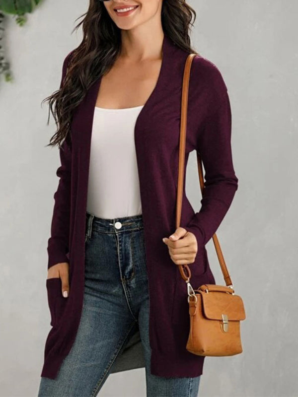 Blue Zone Planet | long sleeve knitted cardigan cardigan kakaclo