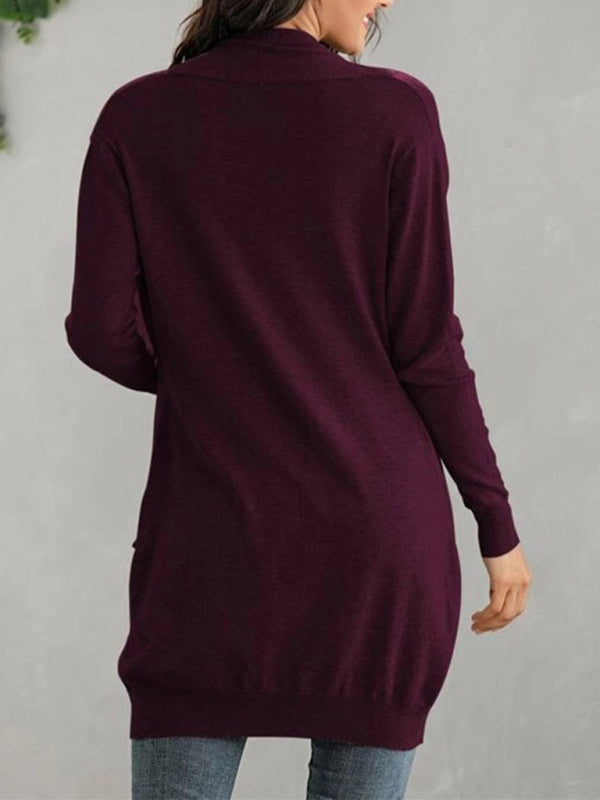 Blue Zone Planet | long sleeve knitted cardigan cardigan kakaclo