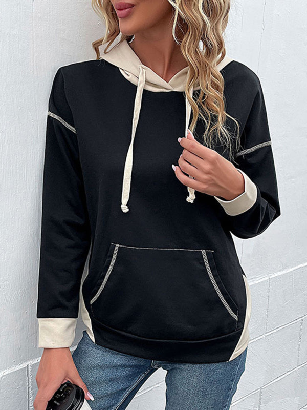 Blue Zone Planet | Colorblock Retro Hooded Sweatshirt BLUE ZONE PLANET