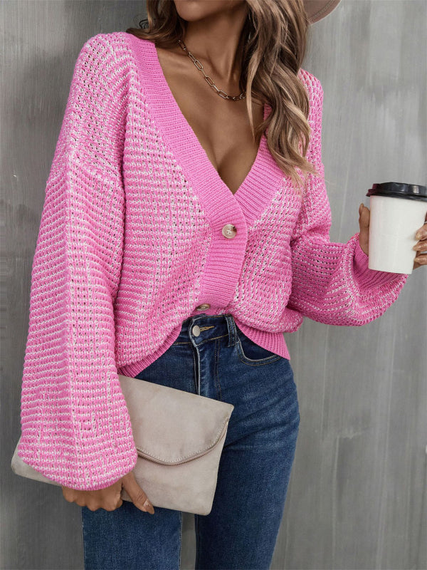 Blue Zone Planet | Knitwear Button Sweater Cropped Cardigan Amazon Arrivals Sweater Jacket kakaclo