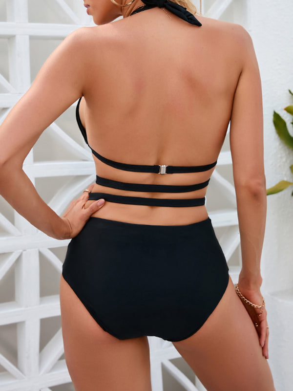 Blue Zone Planet | Backless Strappy One-Piece Swimsuit BLUE ZONE PLANET