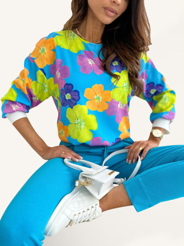 Blue Zone Planet | European and American six-color printed shirt BLUE ZONE PLANET
