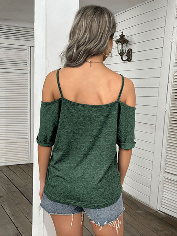 Blue Zone Planet | Clara's solid color strapless one-shoulder top BLUE ZONE PLANET