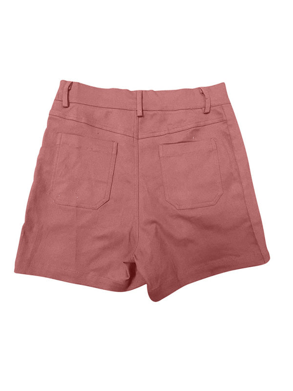 Blue Zone Planet | all-match high elastic twill large pocket solid color shorts BLUE ZONE PLANET