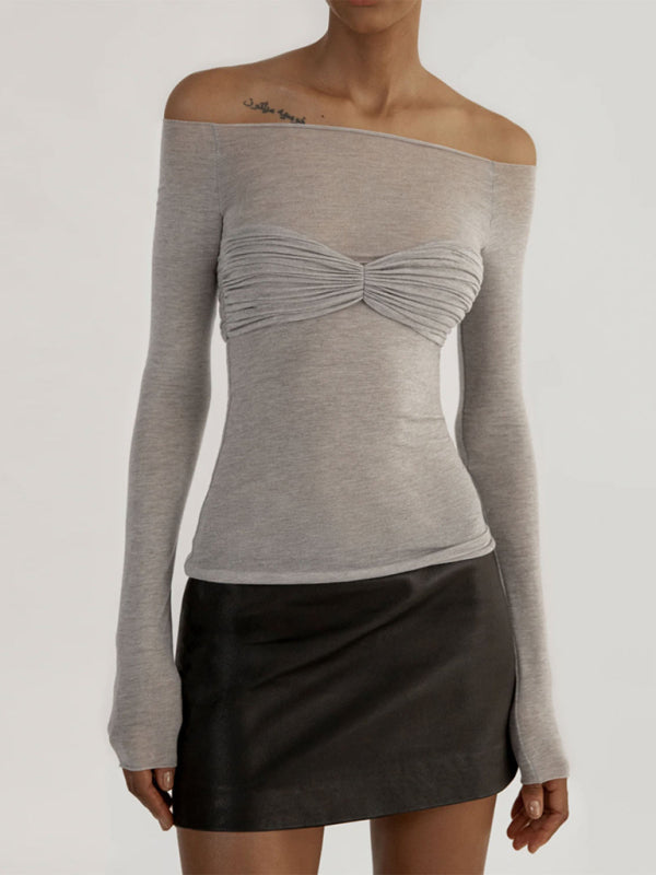 New Fashion Women's Clothing Lightweight See-Through Neck T-Shirt Top kakaclo