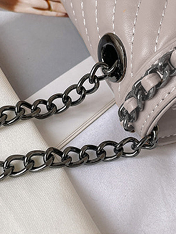 Blue Zone Planet | Embroidered thread chain portable small square bag shoulder bag BLUE ZONE PLANET
