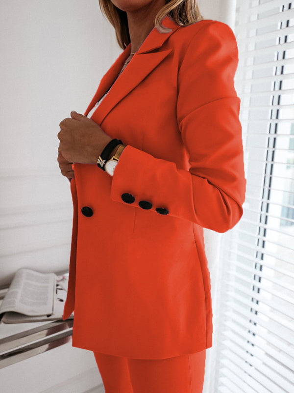 Long-sleeved suit collar button-down suit jacket kakaclo