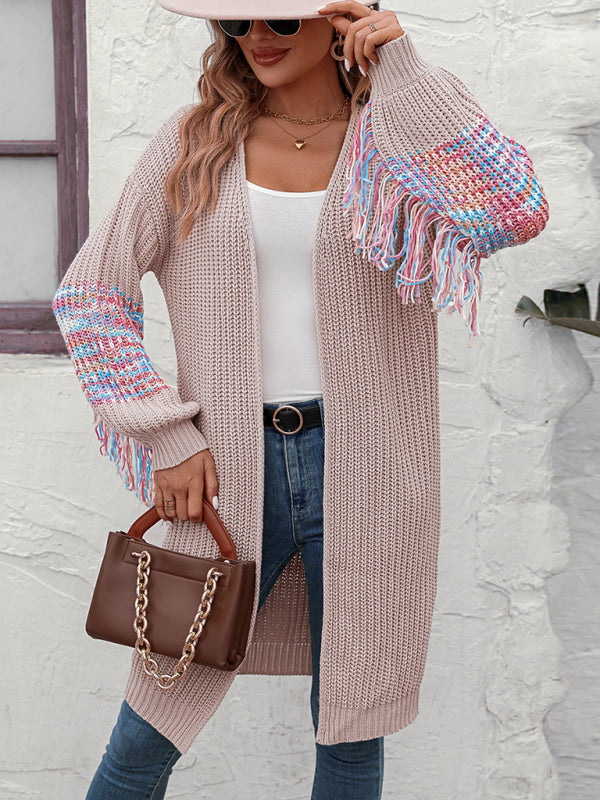 Blue Zone Planet | Fringe Knit Sweater Knitted Sweater BLUE ZONE PLANET