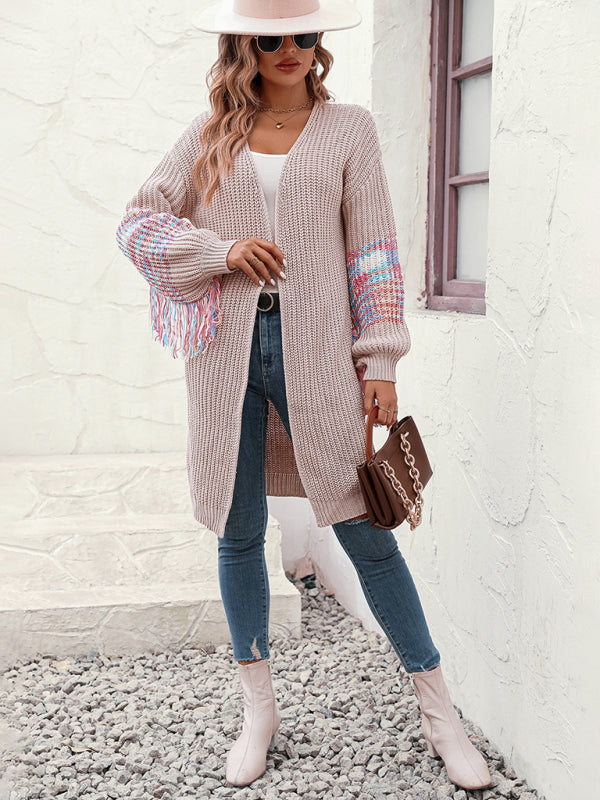 Blue Zone Planet | Fringe Knit Sweater Knitted Sweater BLUE ZONE PLANET