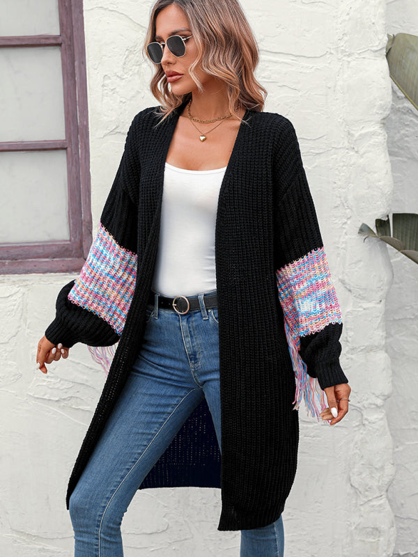 Blue Zone Planet | Fringe Knit Sweater Knitted Sweater BLUE ZONE PLANET