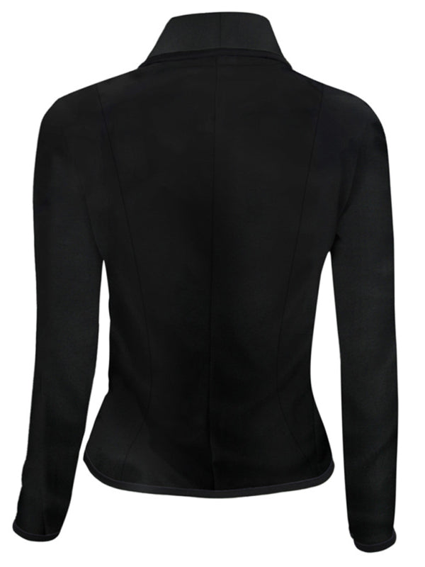 Blue Zone Planet | Solid Color Versatile Slim Small Blazer BLUE ZONE PLANET
