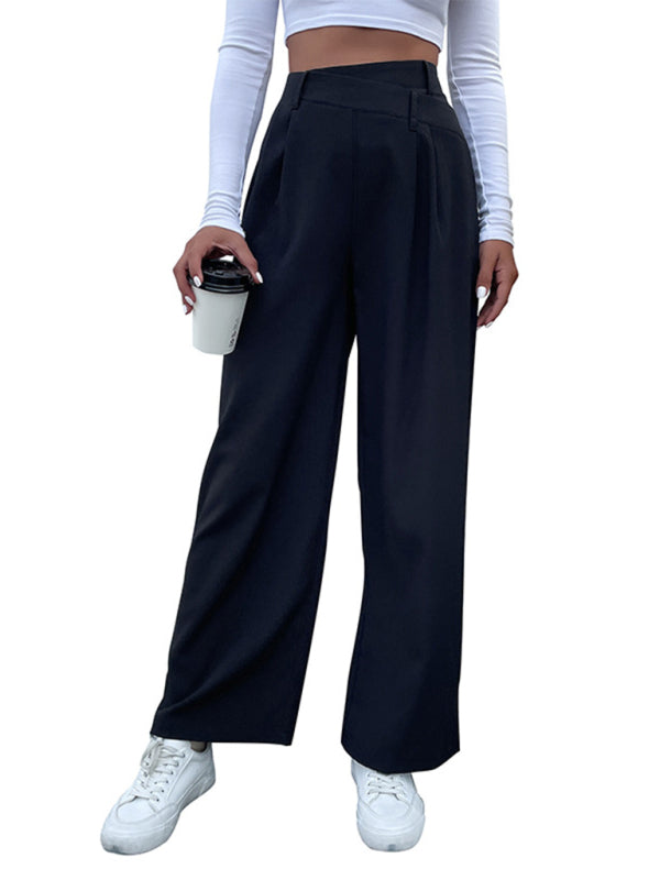 Blue Zone Planet |  Women's Solid Color Waist Pants BLUE ZONE PLANET