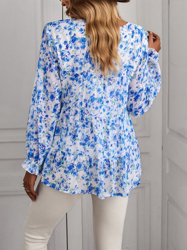 Blue Zone Planet | Women's Boho Vacation Loose Top BLUE ZONE PLANET