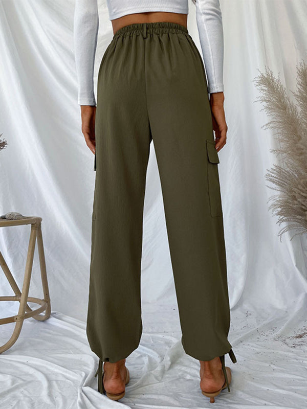 Blue Zone Planet | women's trousers solid color casual pants kakaclo