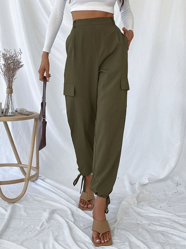 Blue Zone Planet | women's trousers solid color casual pants kakaclo