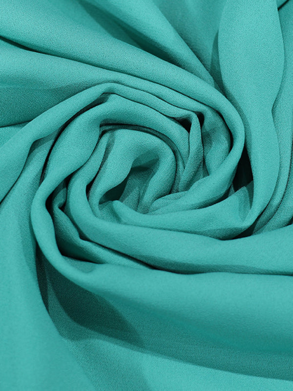 Blue Zone Planet | solid color all-match loose long-sleeved chiffon blouse BLUE ZONE PLANET