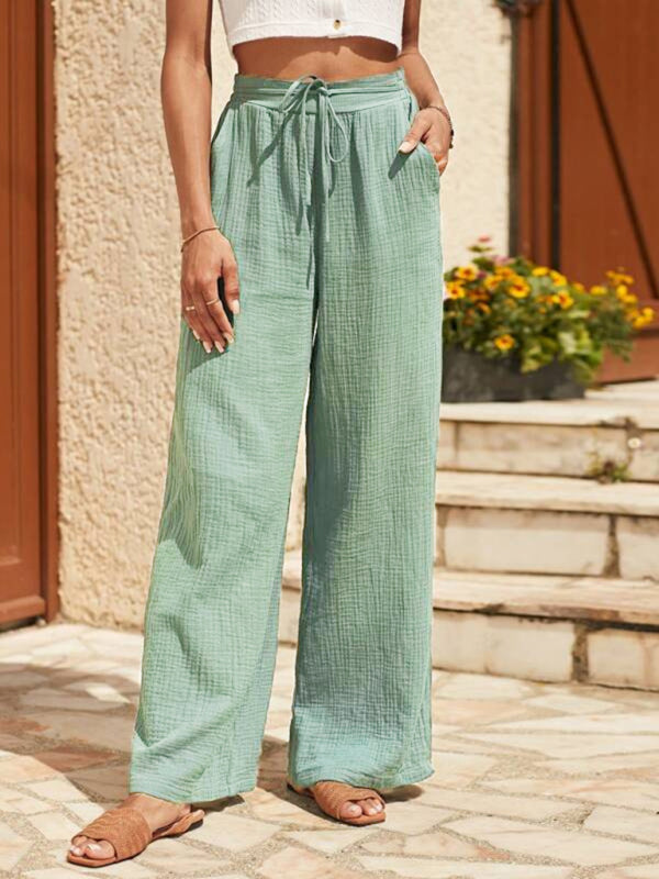 Blue Zone Planet | style loose elastic pleated able pants BLUE ZONE PLANET