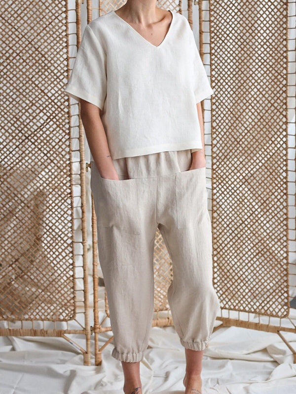 Blue Zone Planet | style loose pocket pants BLUE ZONE PLANET