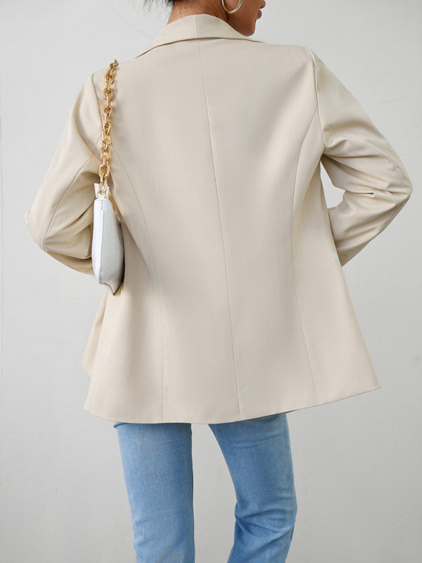 Elegant commuter double-breasted ladies suit jacket kakaclo