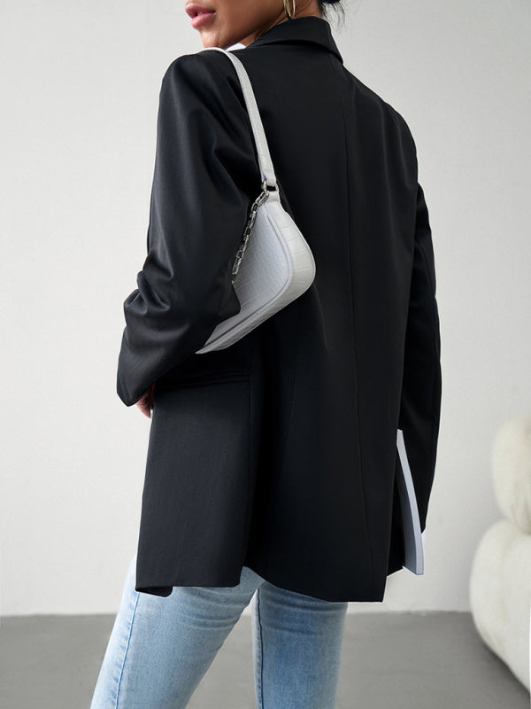 Elegant commuter double-breasted ladies suit jacket kakaclo