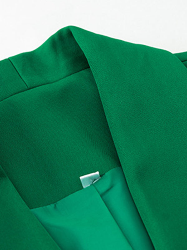 Blue Zone Planet | Temperament commuter lapel ladies blazer suit BLUE ZONE PLANET