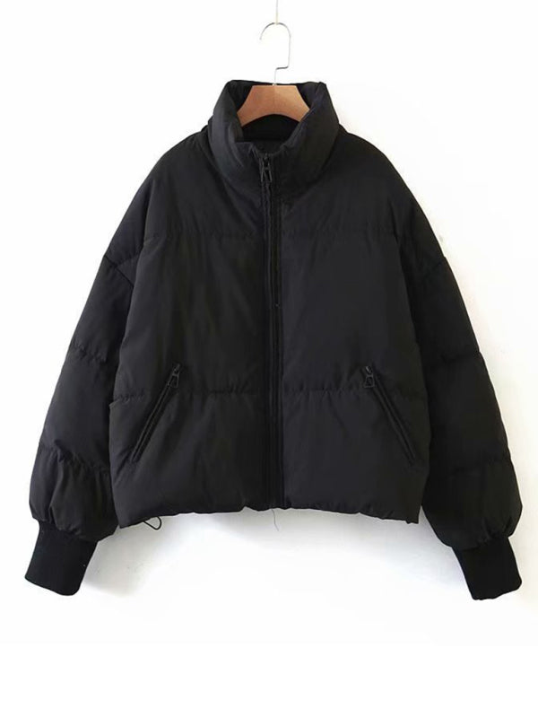 Blue Zone Planet | all-match stand collar bread jacket Puffer Coat BLUE ZONE PLANET