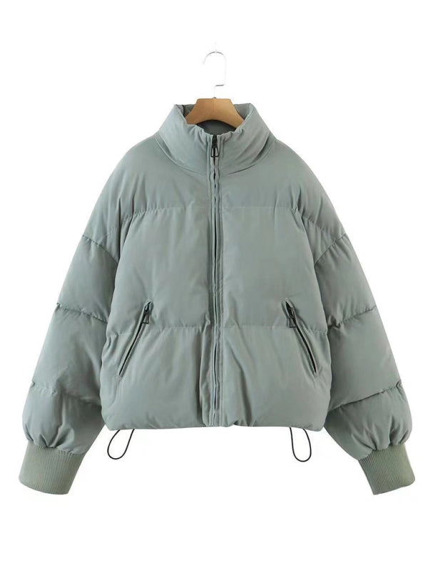Blue Zone Planet | all-match stand collar bread jacket Puffer Coat BLUE ZONE PLANET