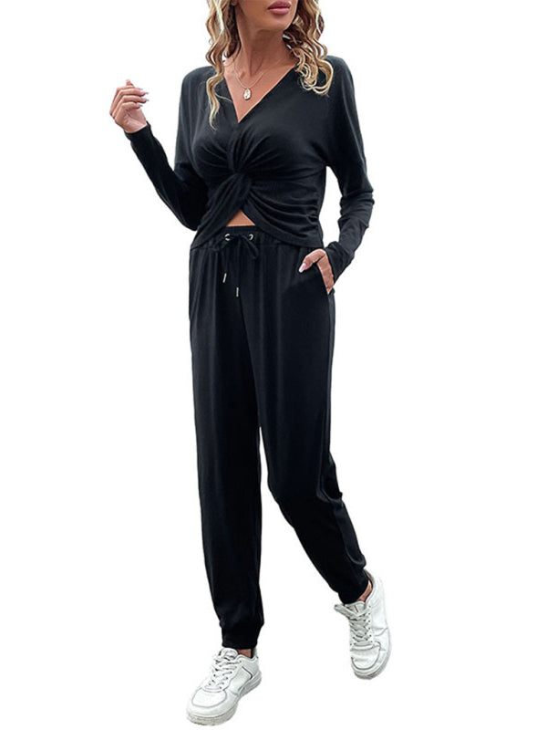 Blue Zone Planet | Solid color long sleeve autumn suit BLUE ZONE PLANET