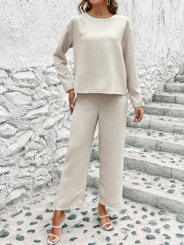 Blue Zone Planet | Long Sleeve Top Pants Two Piece Set BLUE ZONE PLANET