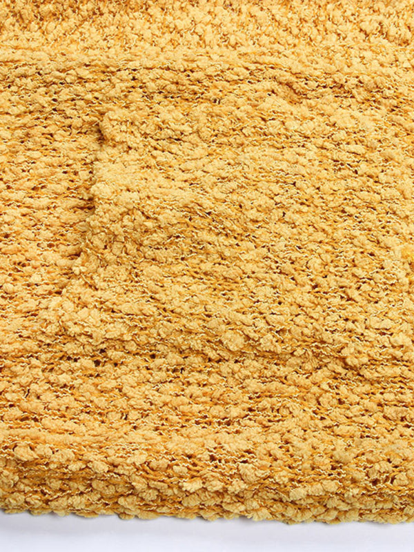 Blue Zone Planet | solid color grain velvet double pocket cardigan sweater jacket BLUE ZONE PLANET