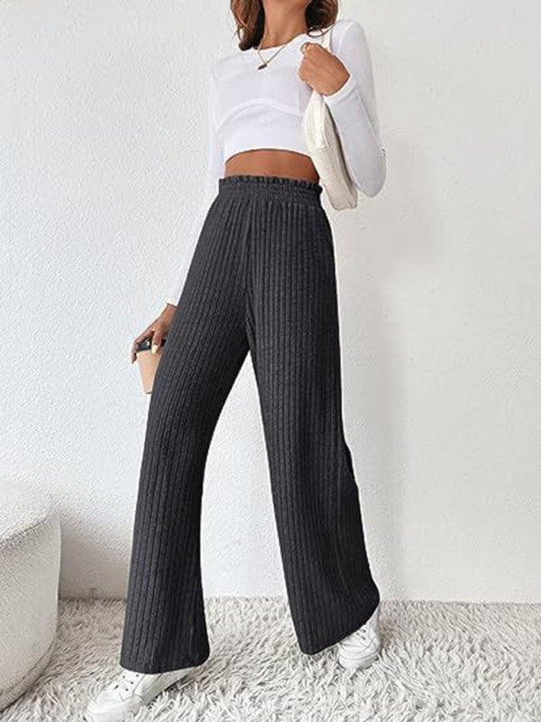 Blue Zone Planet | loose knitted trousers Pants BLUE ZONE PLANET