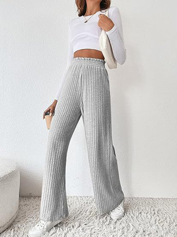 Blue Zone Planet | loose knitted trousers Pants BLUE ZONE PLANET